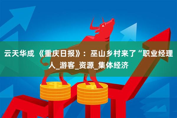云天华成 《重庆日报》：巫山乡村来了“职业经理人_游客_资源_集体经济